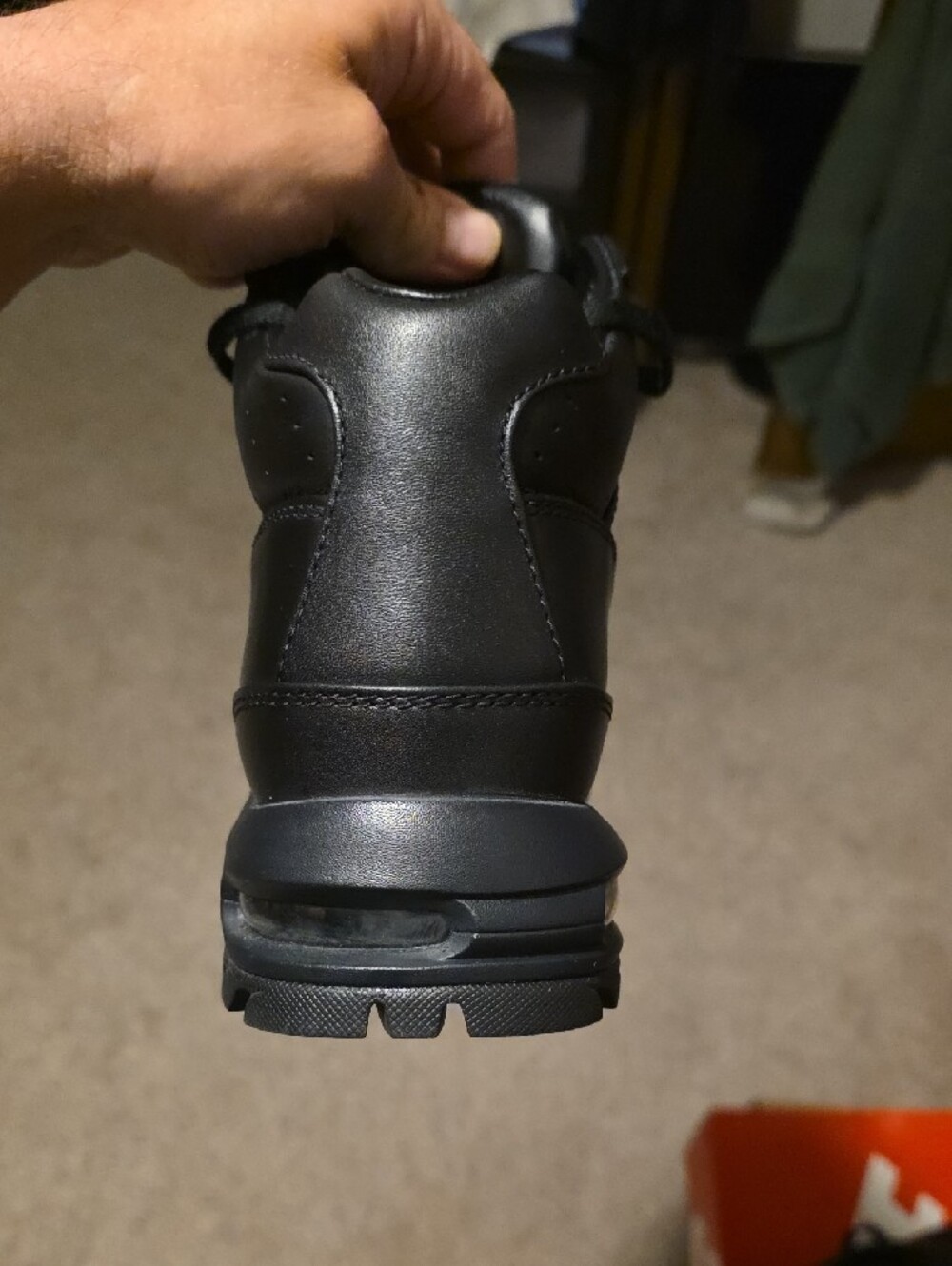 Nike Men’s Black Leather Ankle Boots - Picture 11 of 12